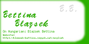 bettina blazsek business card